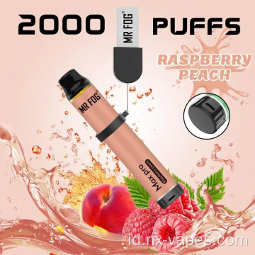 Grosir Mr Fog Max Pro 2000 Disposable Vape
